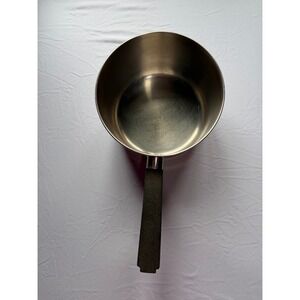 Vintage Maid of Honor Copper Bottom Stainless Steel Saucepan Sears Roebuck 7.5in